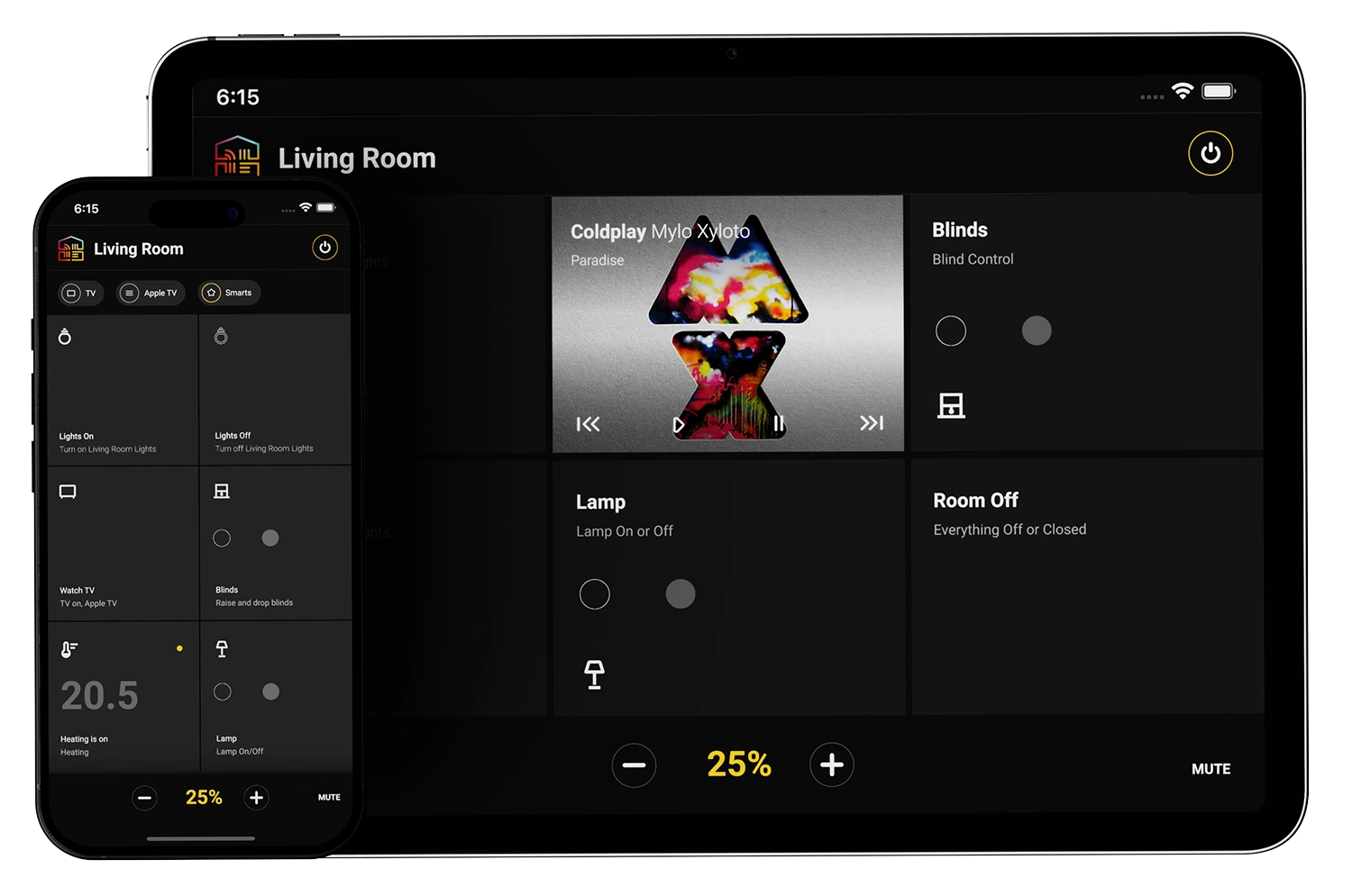 ucontrol app on a iphone and ipad