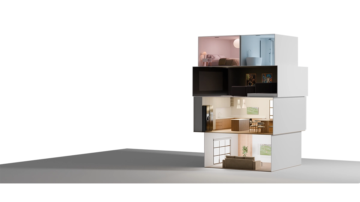 everyday smart home with synced media