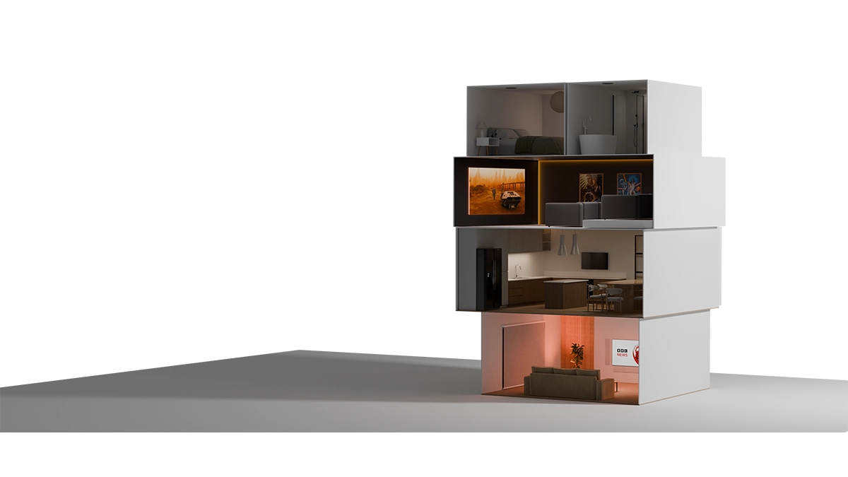 everyday smart home with cinema room