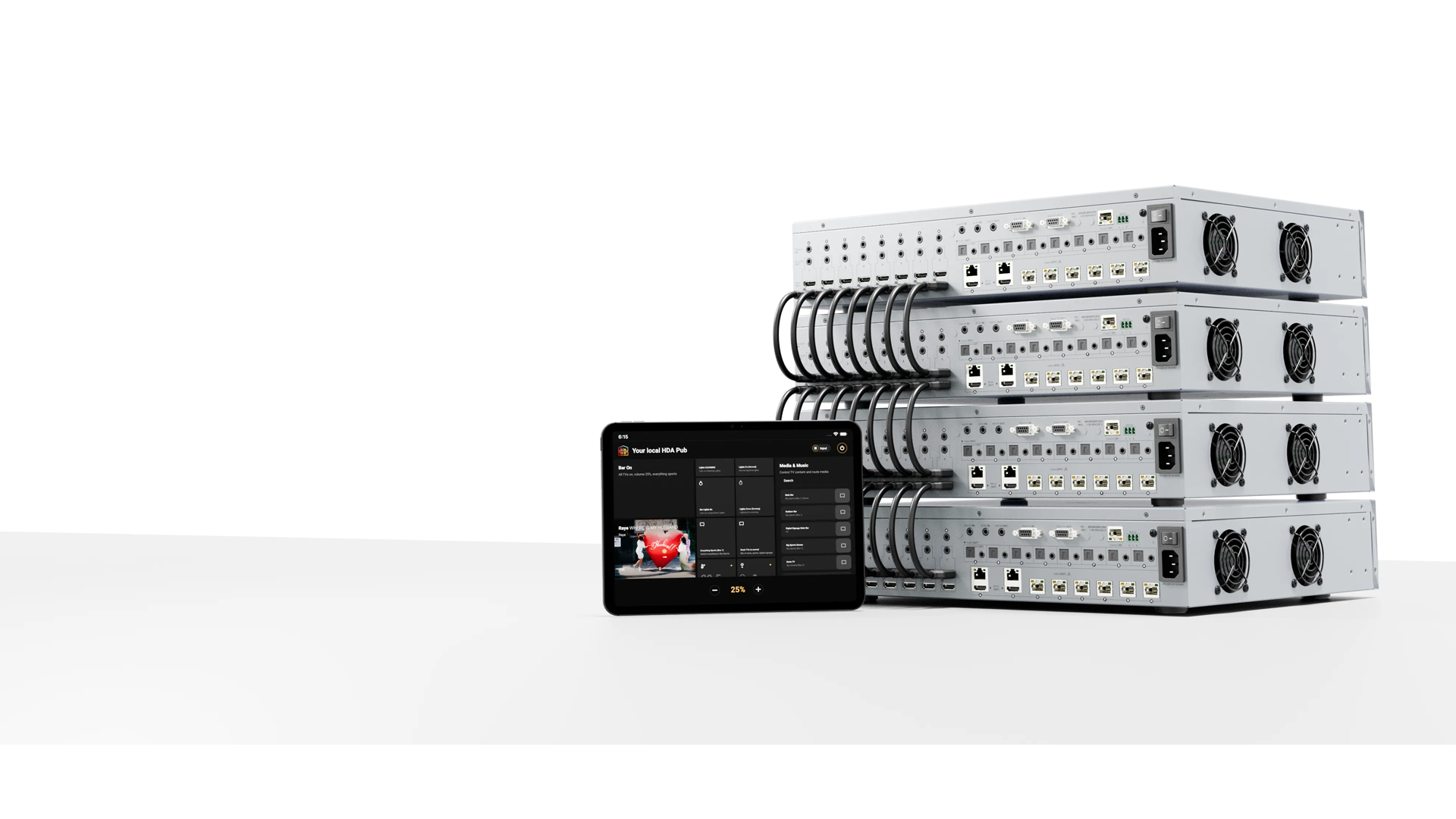 MHUB S (8+8x8) 100A with uControl in wall mode